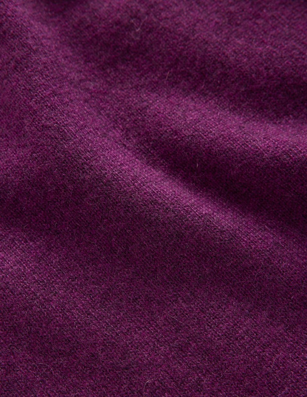 Eva Cashmere Crew Neck Jumper-Plum Melange