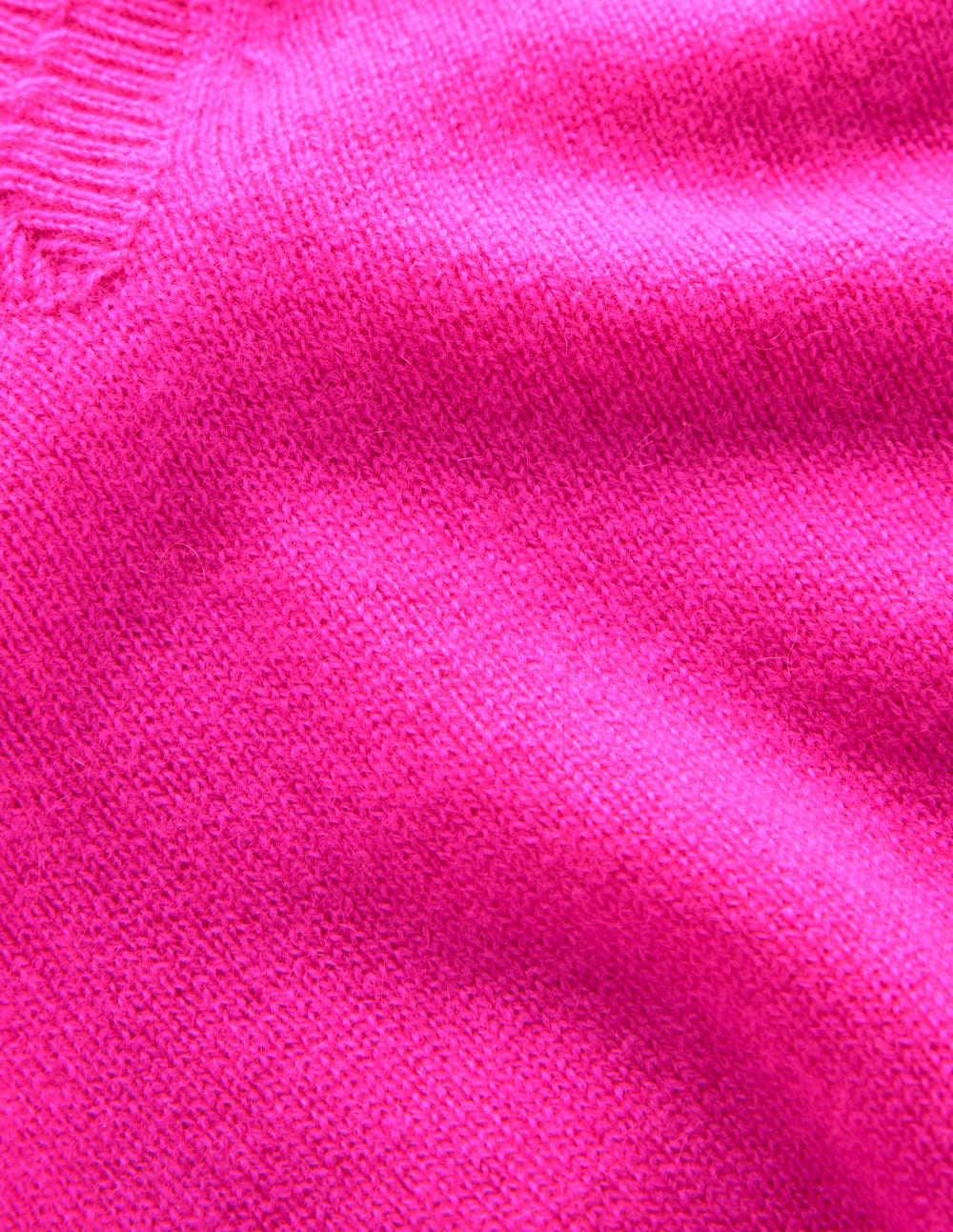 Eva Cashmere V-neck Jumper-Pop Pansy