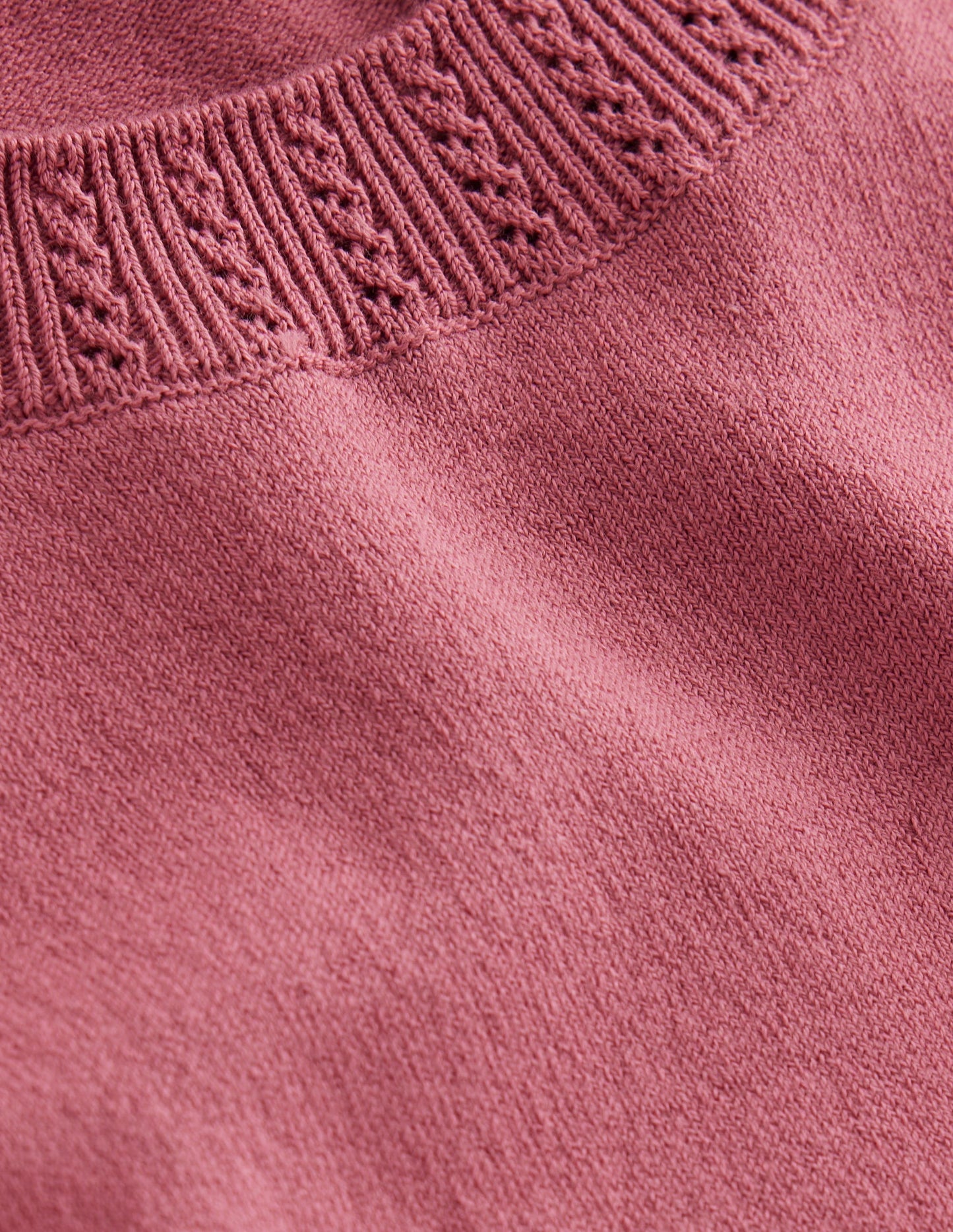 Emilia Cotton Crew Neck Tank-Pink Heather