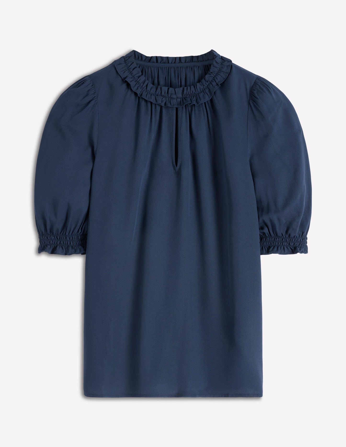 Ria Short Sleeve Top-Navy