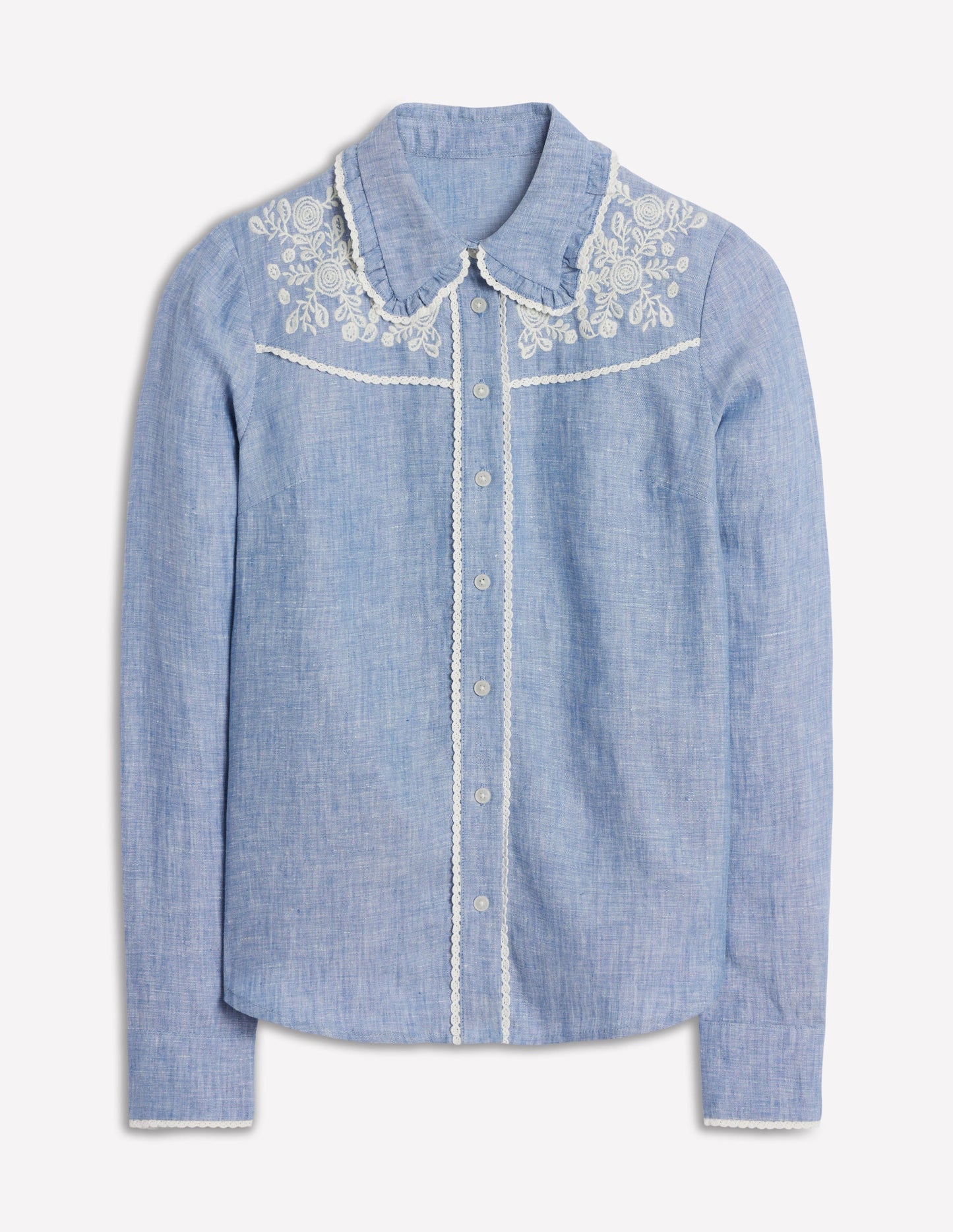 Sienna Western Shirt-Chambray