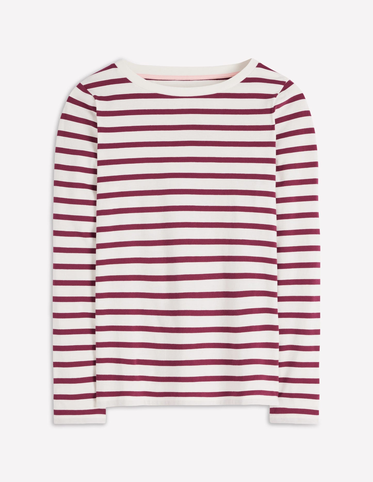Olivia Long Sleeve Breton-Deep Wisteria Stripe