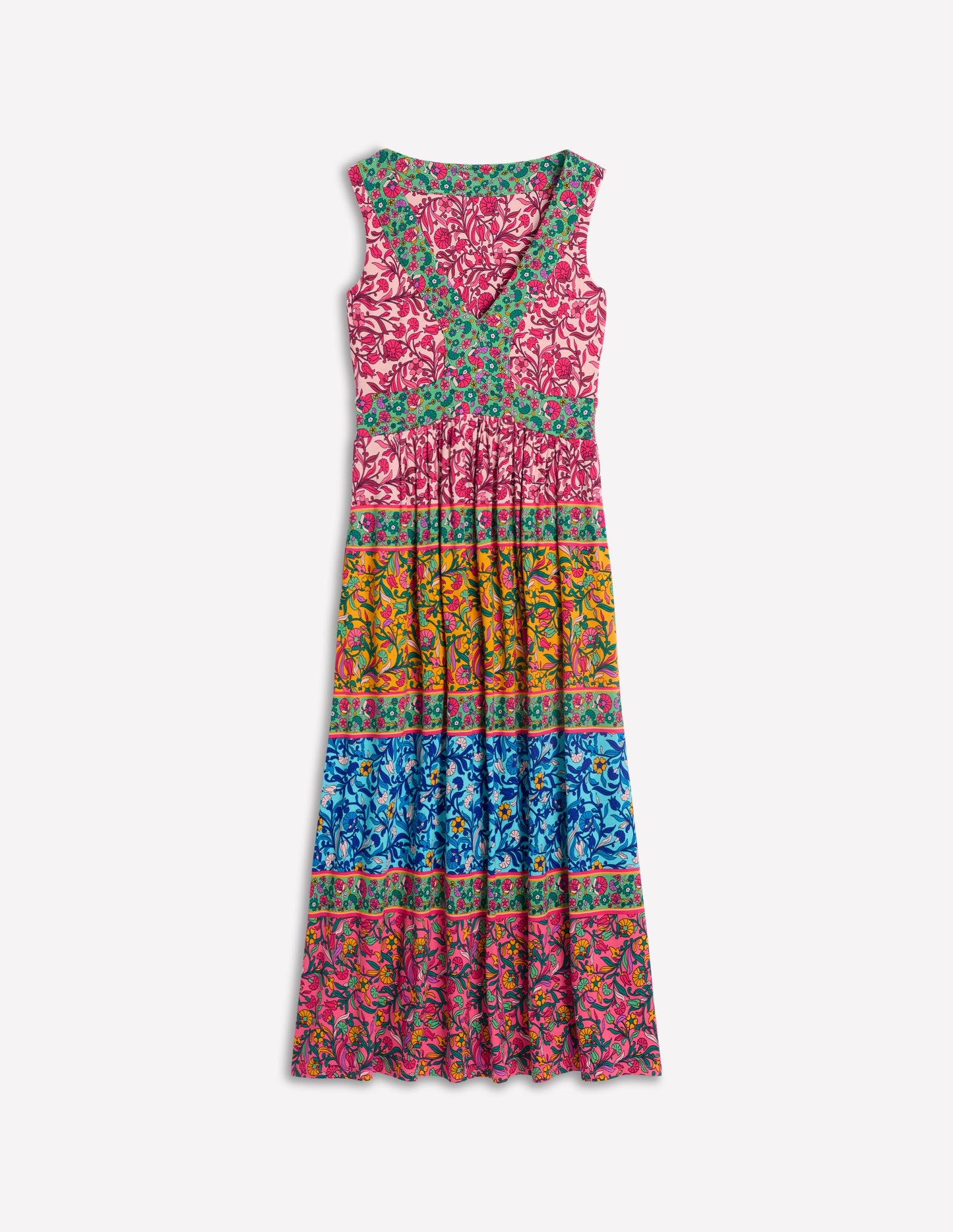 Olympia Jersey Maxi Dress-Multi, Enchanting Vine