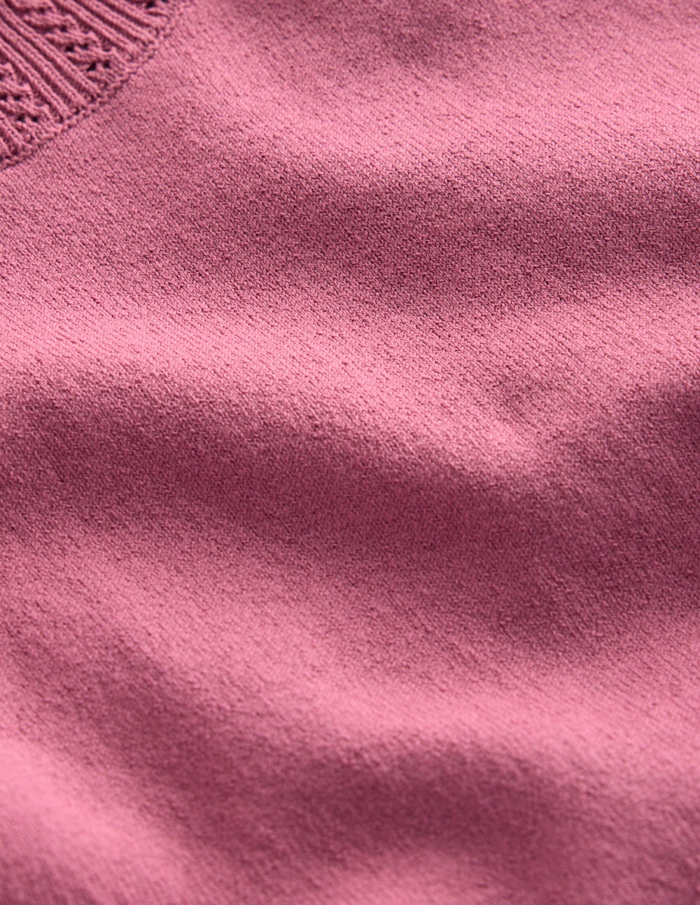 Emilia Cotton Crew T-shirt-Pink Heather