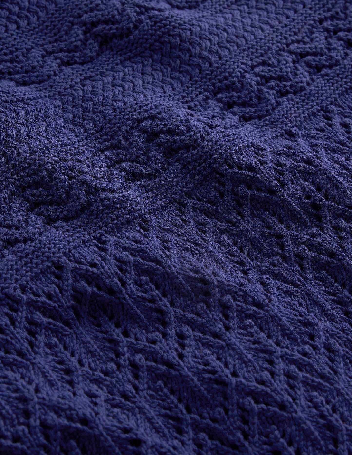 Cotton Stitch Crew Tank-Starboard Blue