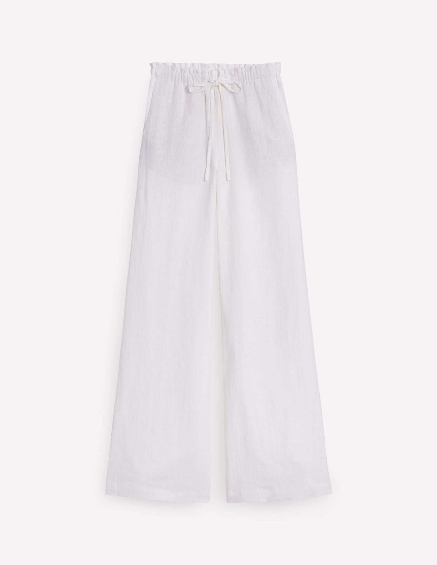 Islington Linen Trousers-White