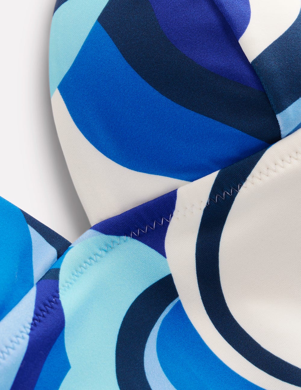 Symi String Swimsuit-Blue, Abstract Swirl