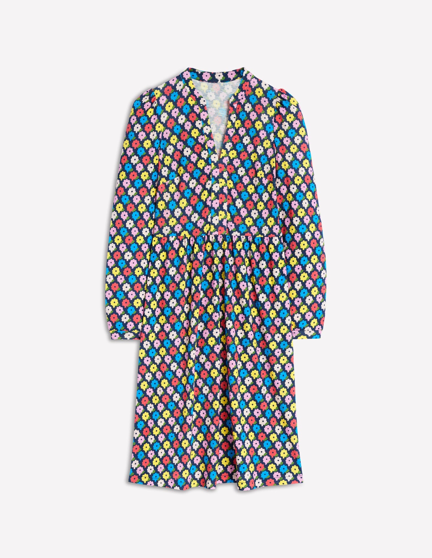 Naomi Relaxed Jersey Dress-Multi, Pop Daisy