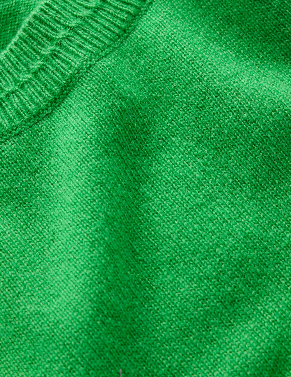 Eva Cashmere Crew Neck Jumper-Sapling Green