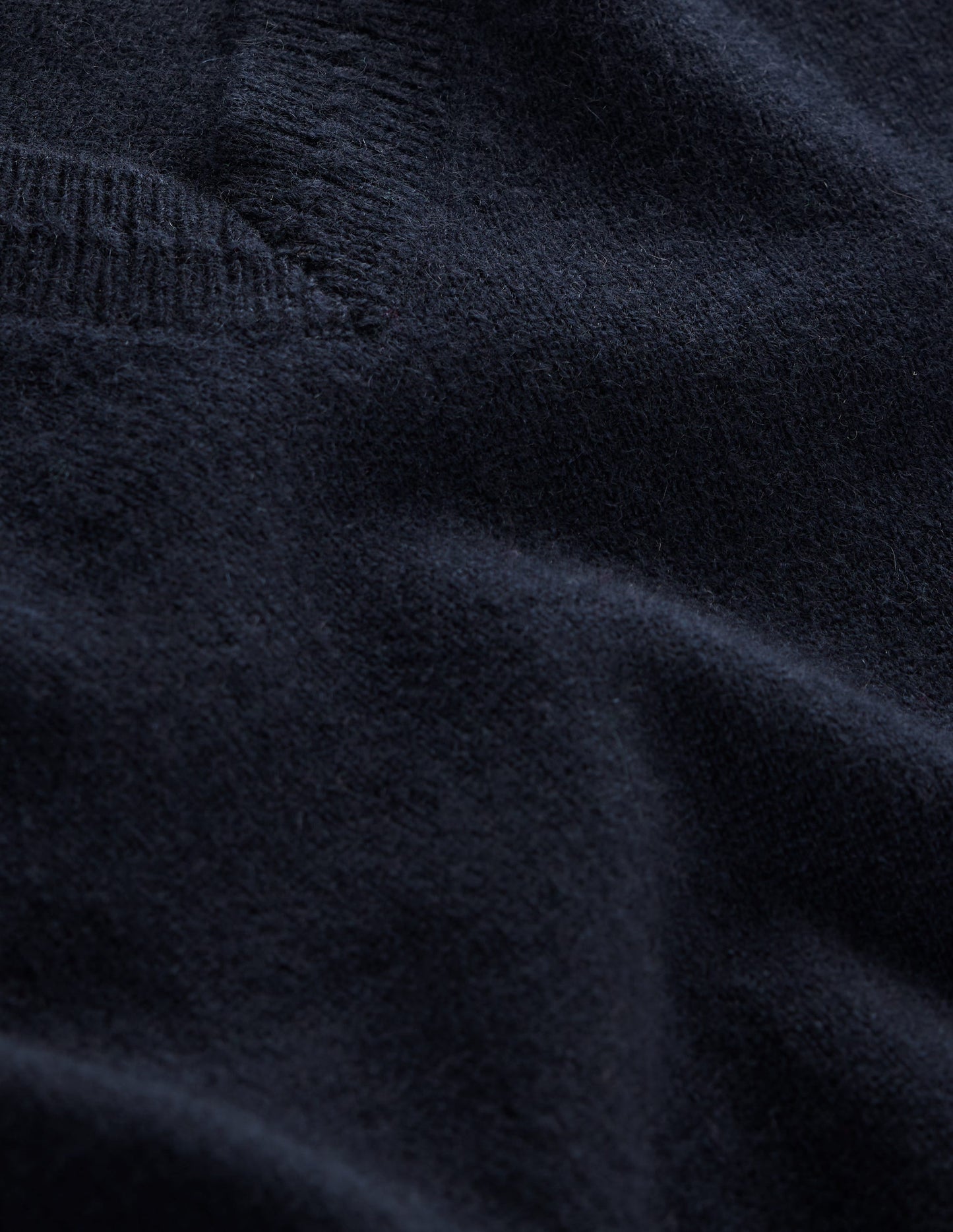 Eva Cashmere V-neck Jumper-Navy