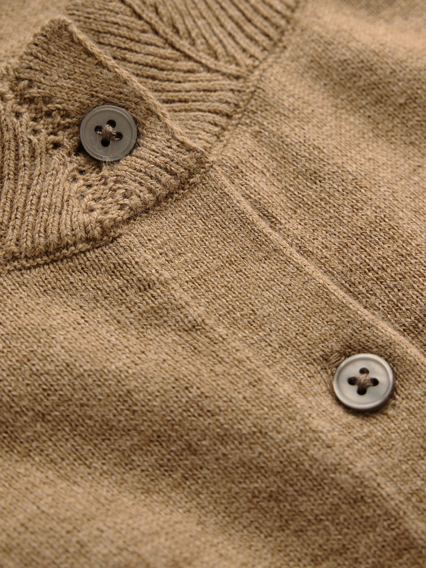 Imi Scalloped Cardigan-Fall Leaf Brown