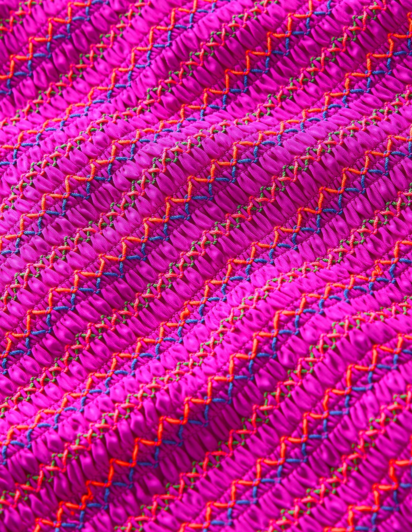 Milos Smocked Swimsuit-Very fuchsia