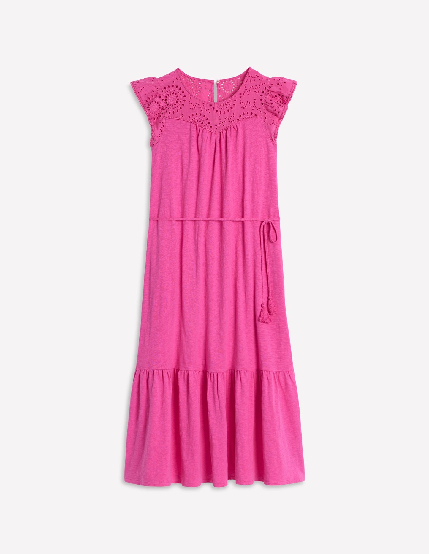 Juliet Broderie Midi Dress-Tickled Pink