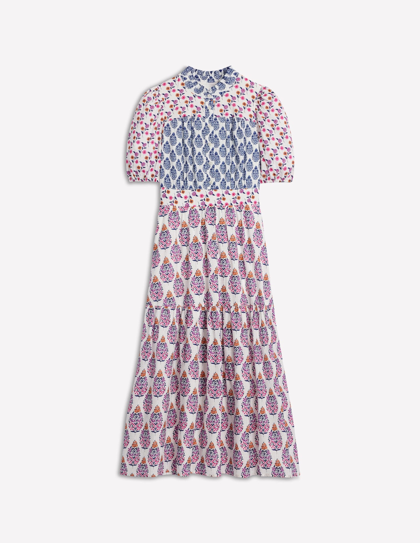 Beatrice Cotton Maxi Dress-Multi, Wildflower Bouquet