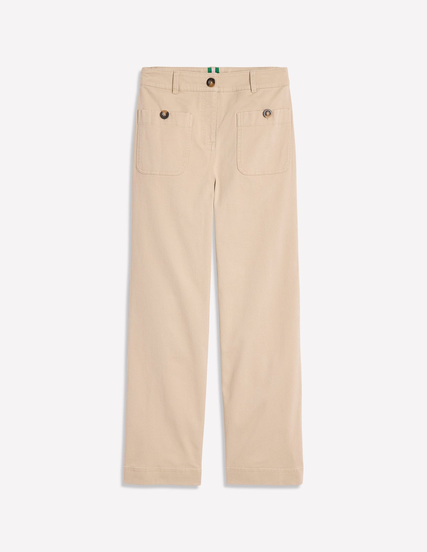 Patch Pocket Crop Chino-Oatmeal