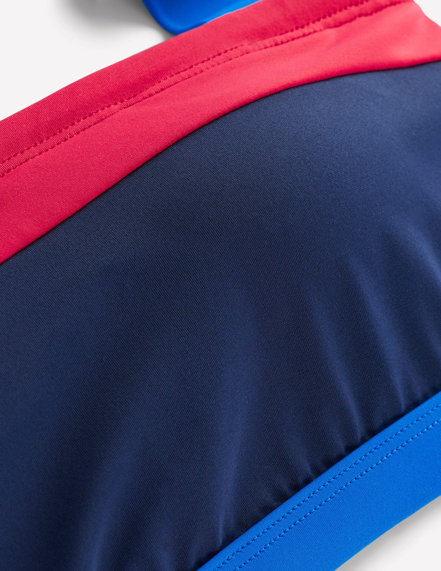 Santorini Bikini Top-Navy/ Coral Punch Pink/ Blue