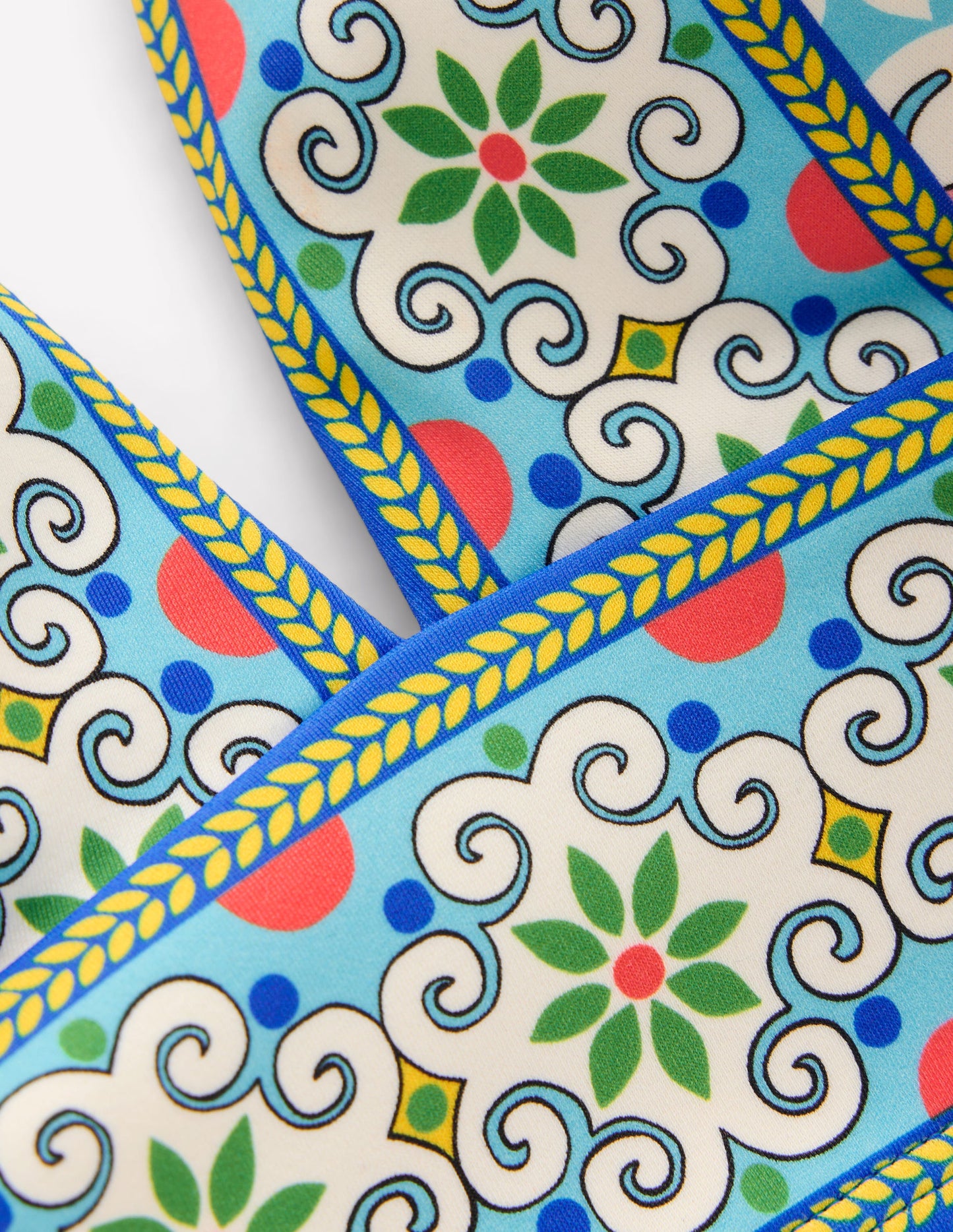 Porto Bikini Top-Multi, Citrus Vine Tile