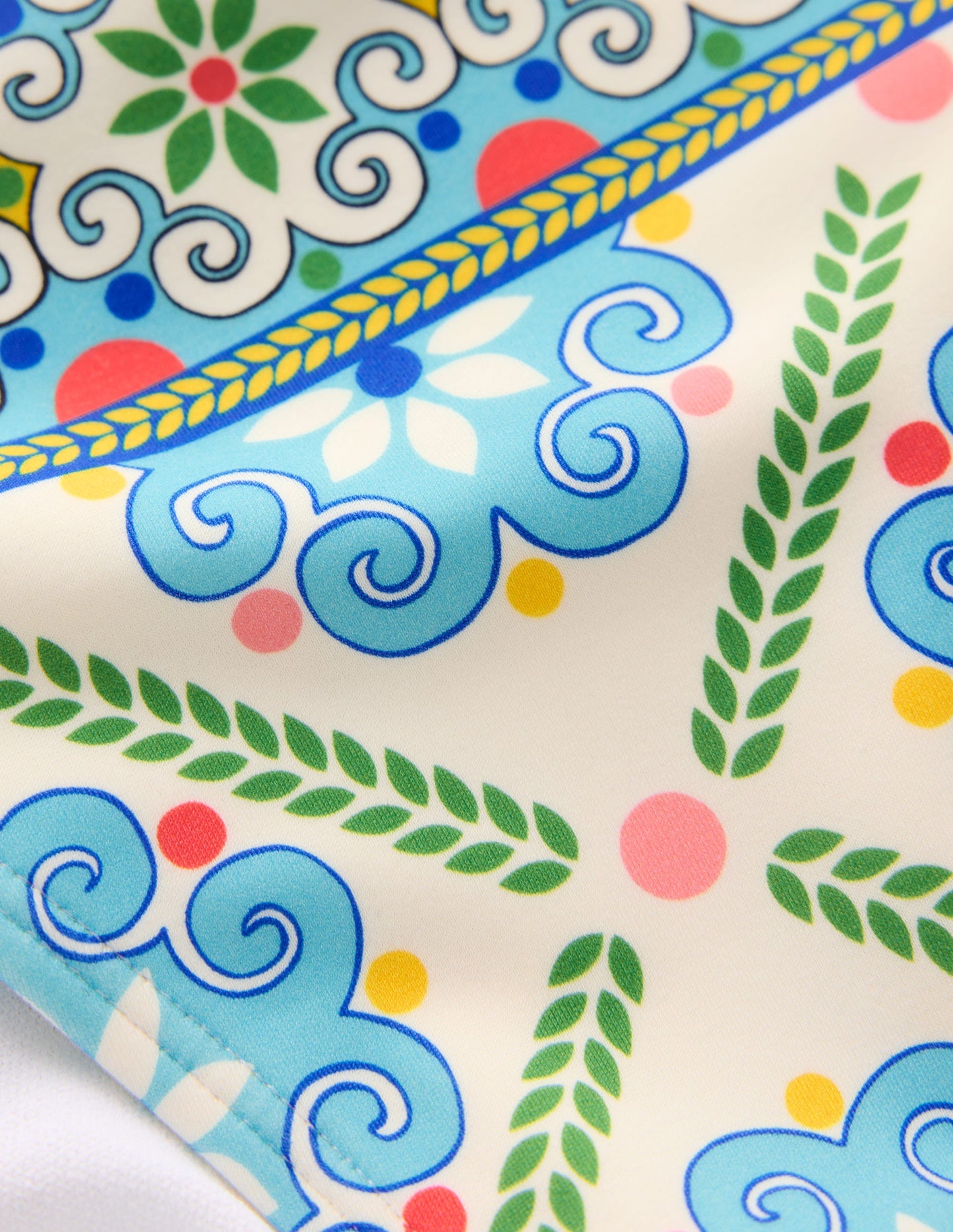 Porto Bikini Bottoms-Multi, Citrus Vine Tile