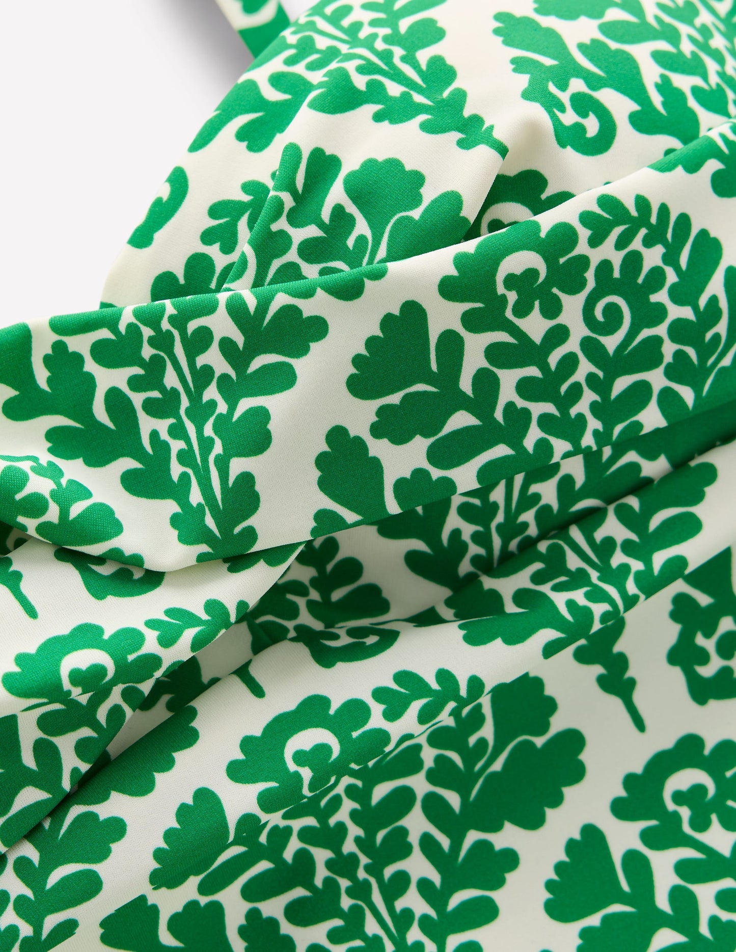 Andros Twist Front Swimsuit-Rich Emerald, Blossomy