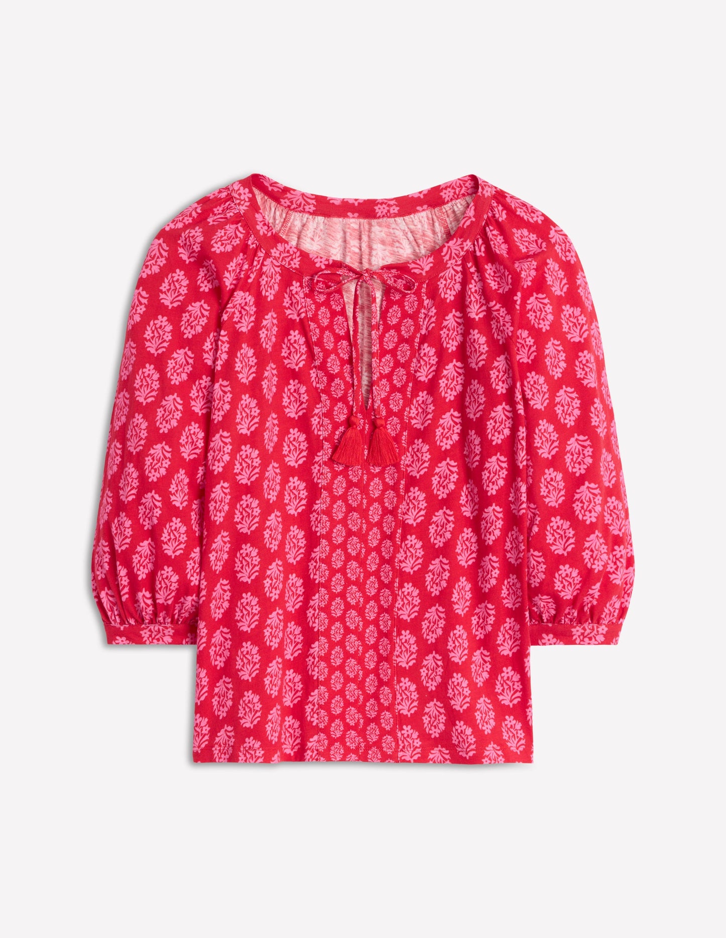 Blouson Sleeve Raglan Top-Posy Stamp