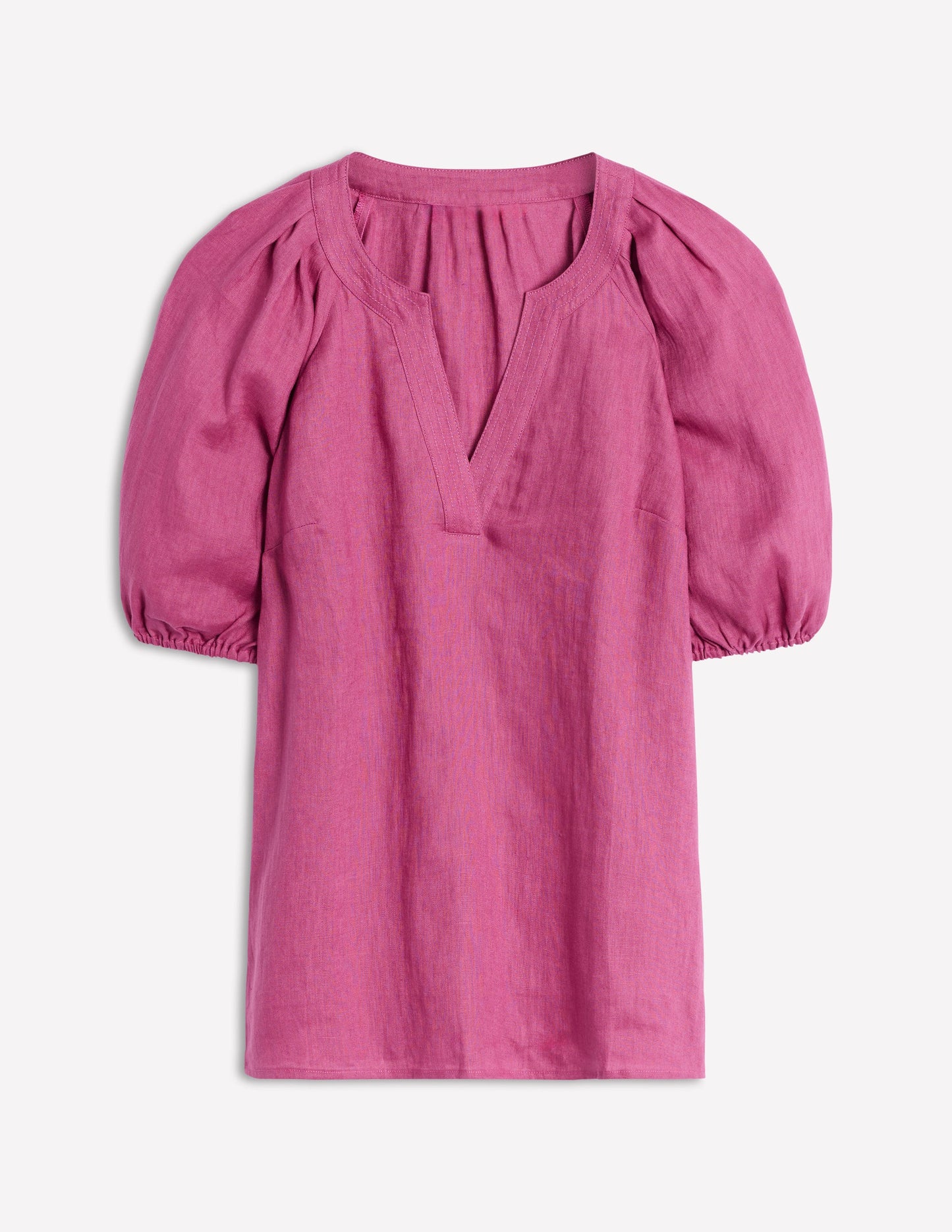 Brooke Linen Top-Purple Damson