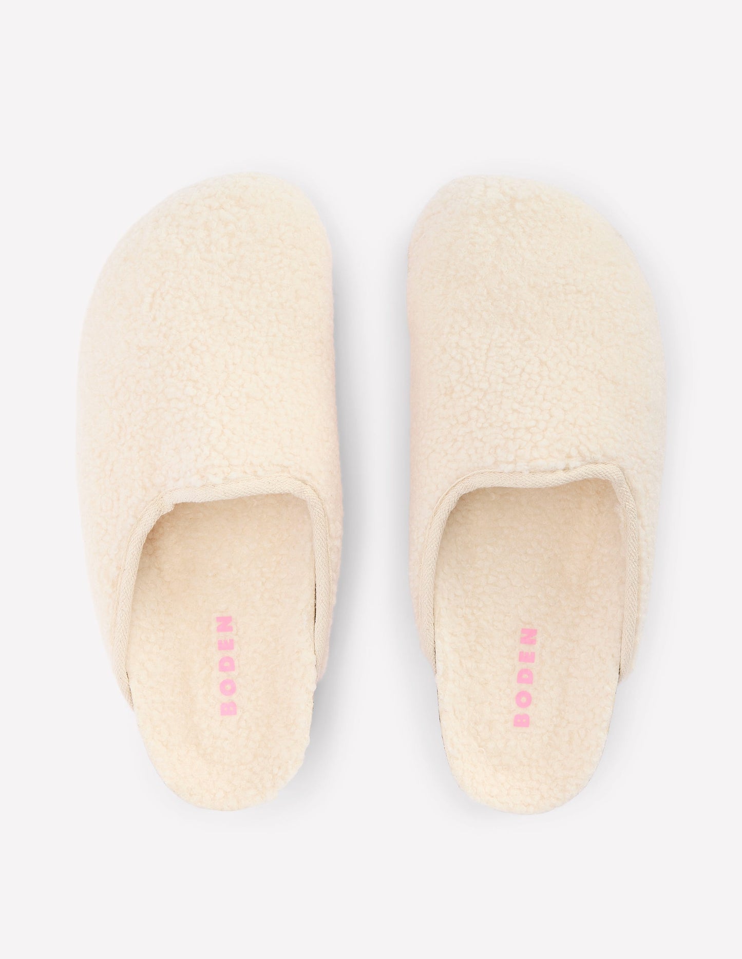 Contrast Sole Mule Slippers-Natural