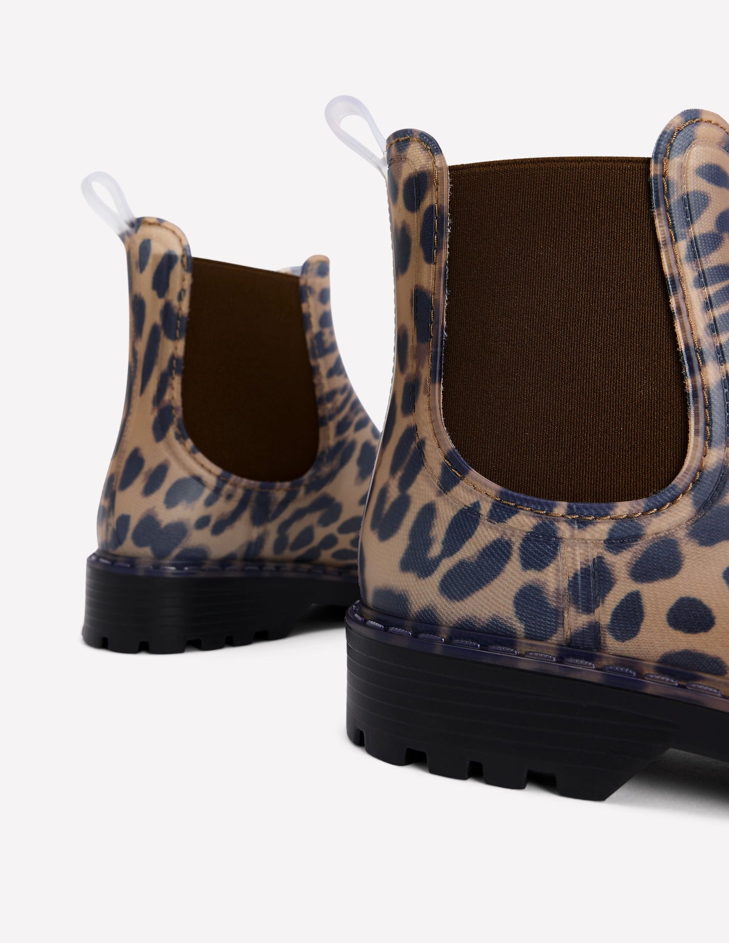 Chelsea Wellie Boots-Leopard