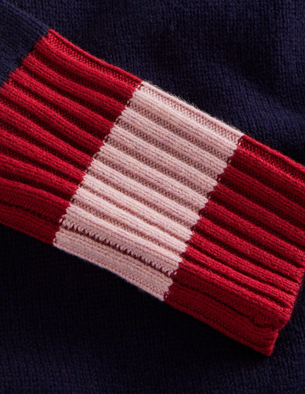 Merino Knitted Dress-Navy