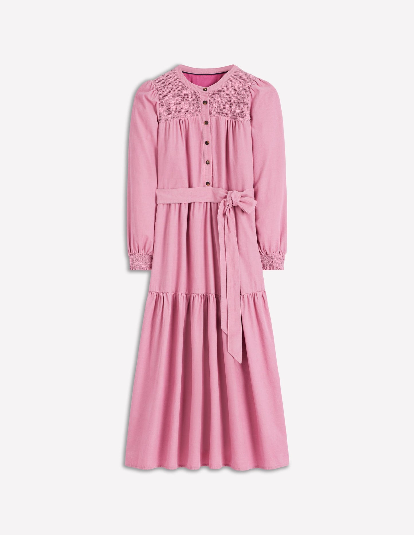Cecily Cord Midi Dress-Pink Haze