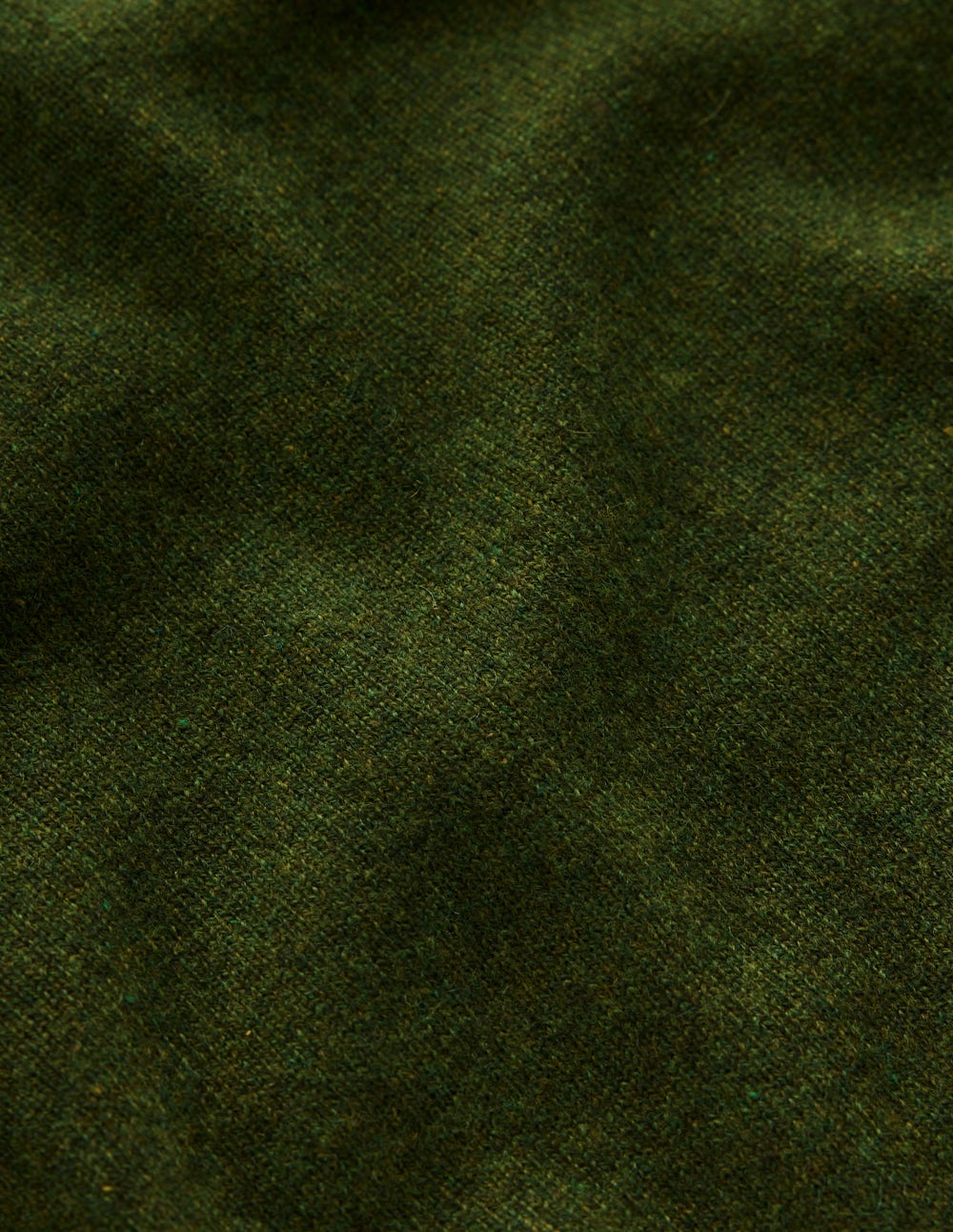 Eva Cashmere Crew Neck Jumper-Leaf Green Melange