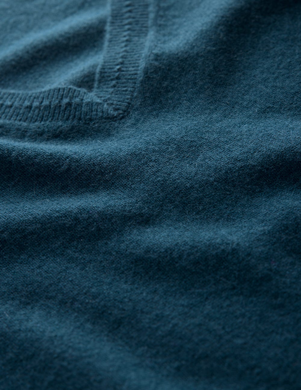 Eva Cashmere V-neck Jumper-Harbour Bue