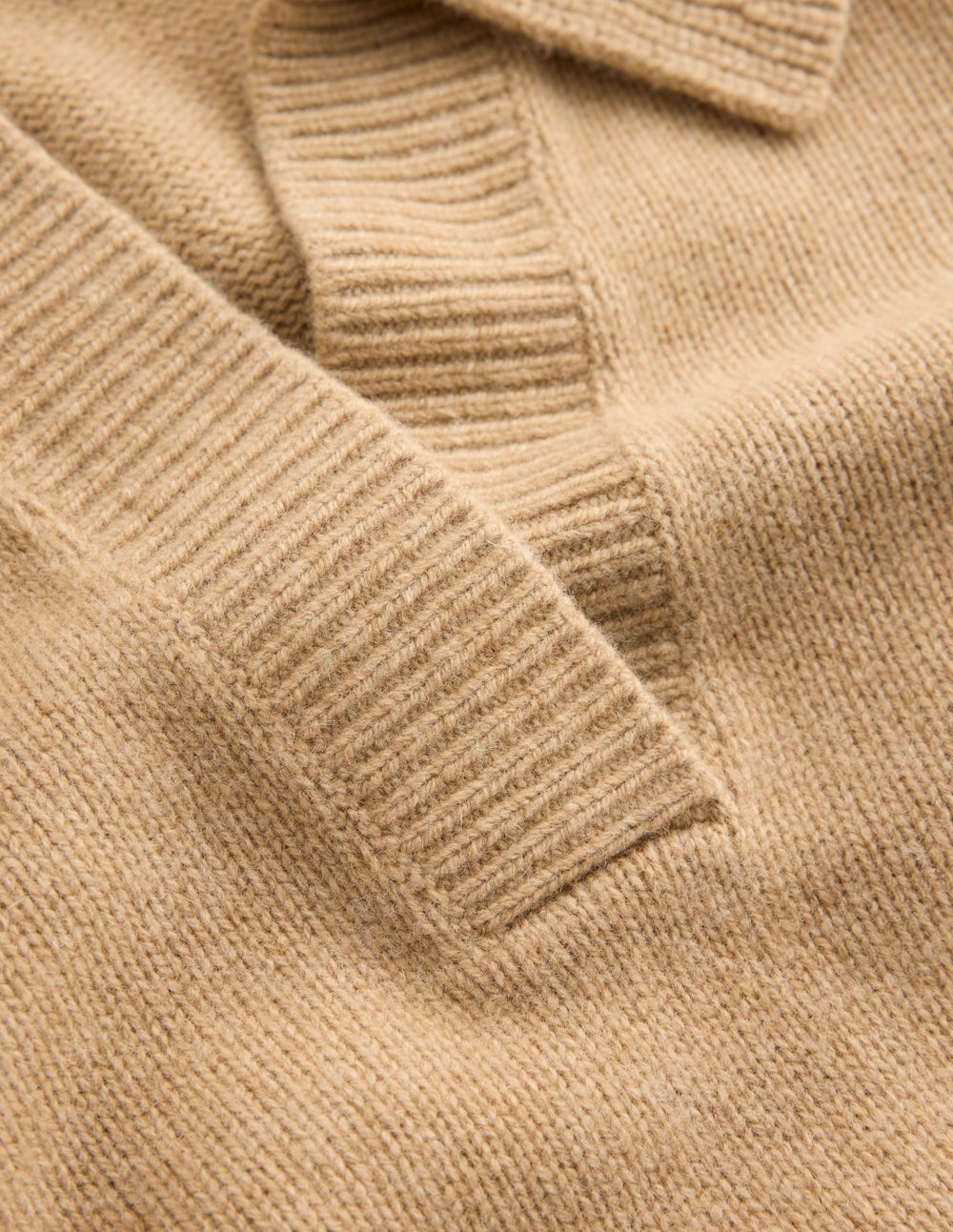 Marion Merino Henley Jumper-Camel Melange