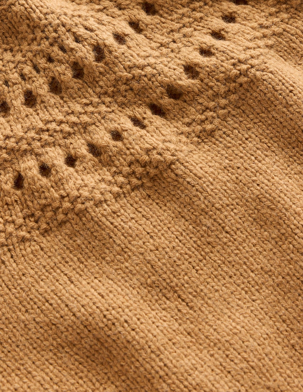 Fluffy Chunky Jumper-Camel Melange