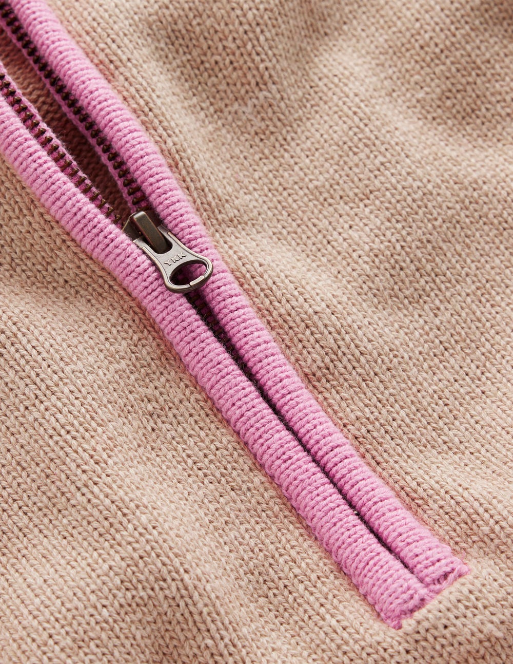 Lucy Half-zip Jumper-Chinchilla Melange, Green Fir