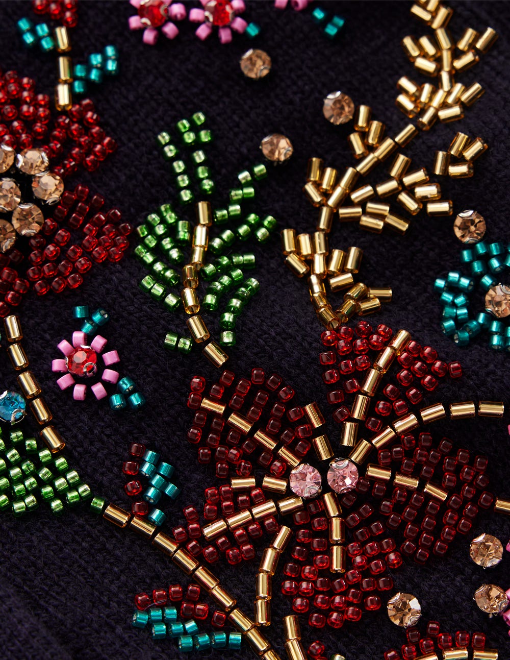 Elizabeth Embellished Cardigan-Navy, Floral Embellishment