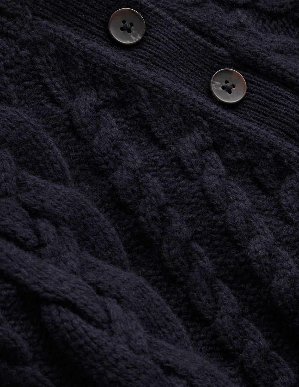 Amara Merino Cable Jumper-Navy