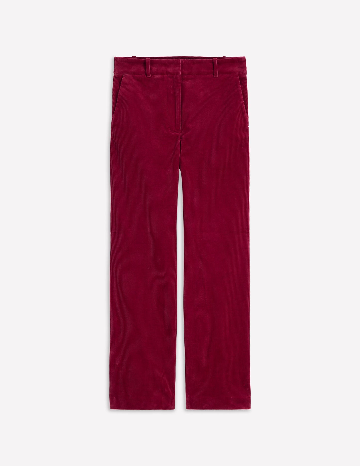 Canonbury Cord Trousers-Burgundy Red