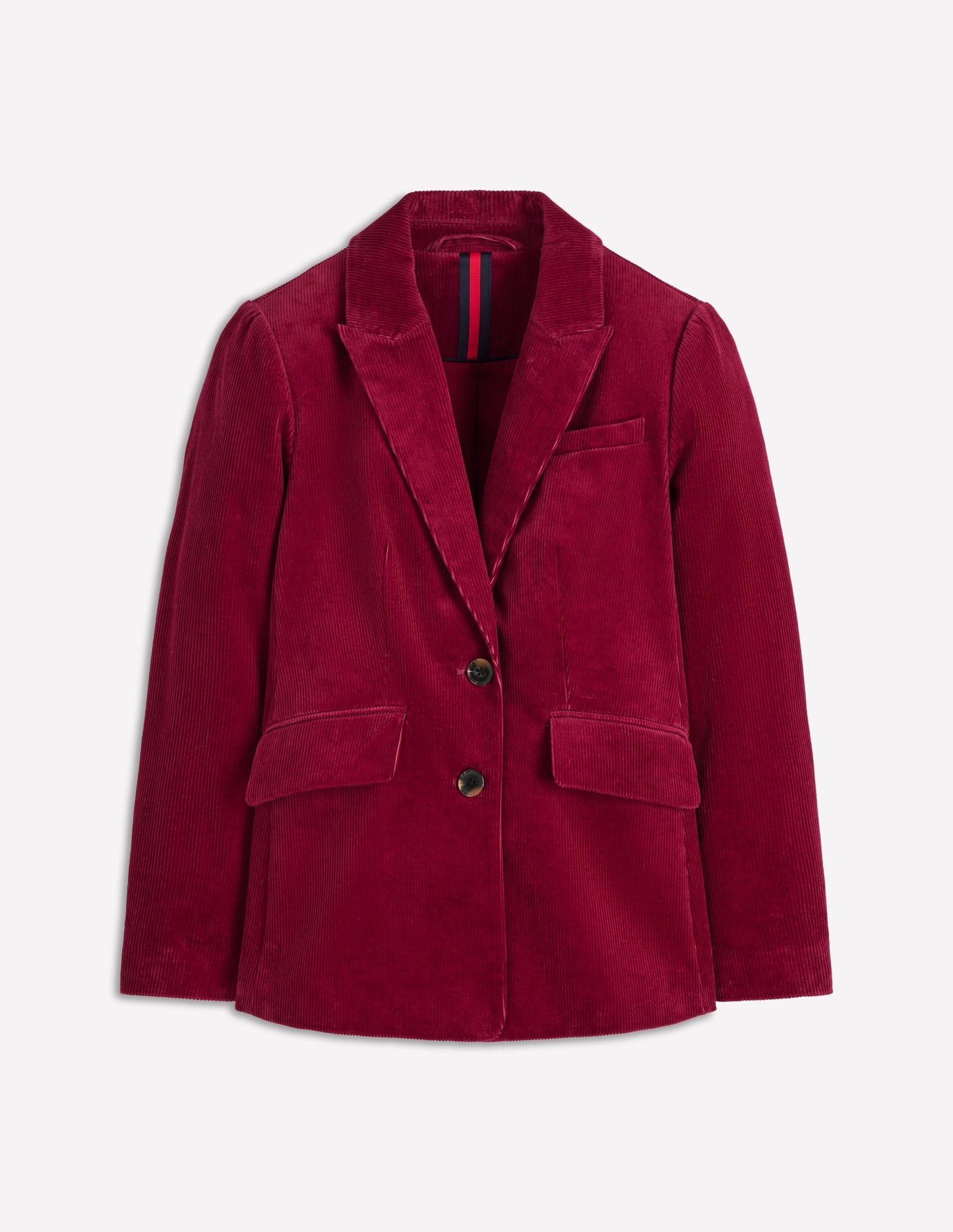 Stamford Cord Blazer-Burgundy Red