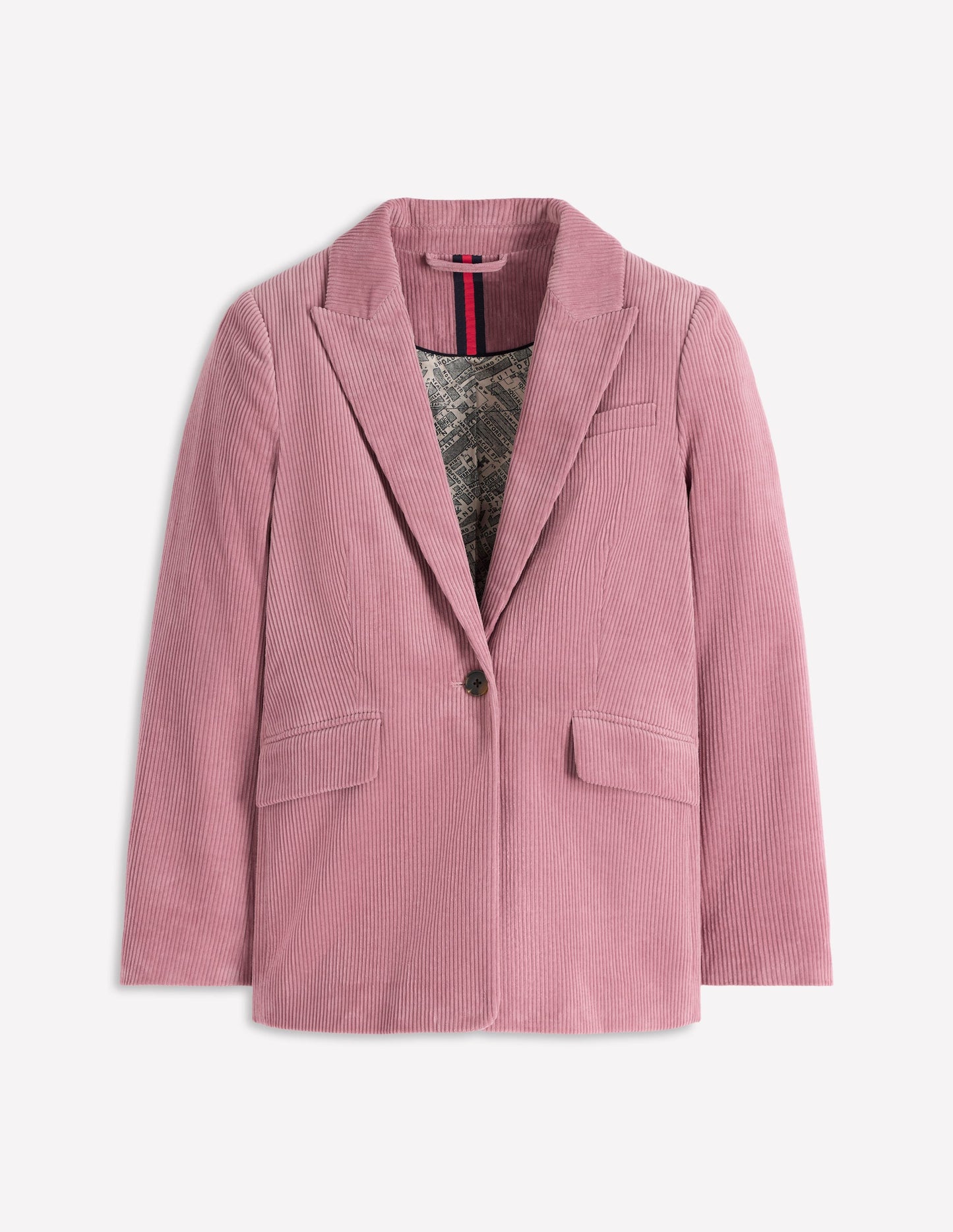 Woodbridge Cord Blazer-Blushing Rose