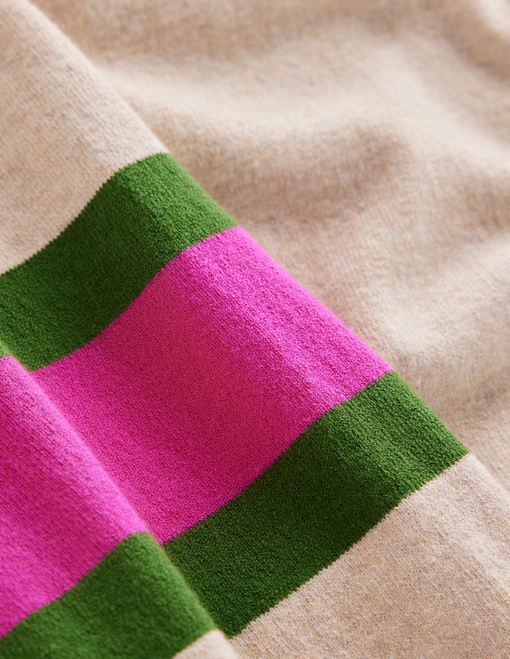 Lara Relaxed Cotton Cardigan-Oatmeal Melange