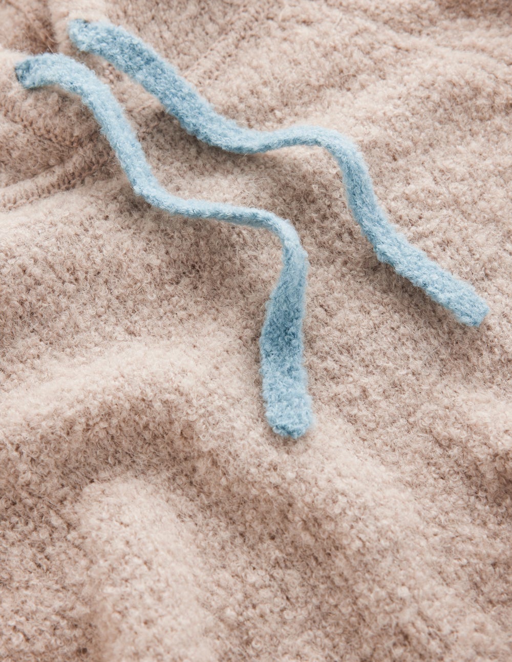 Bouclé Raglan Hoodie-Chinchilla Melange