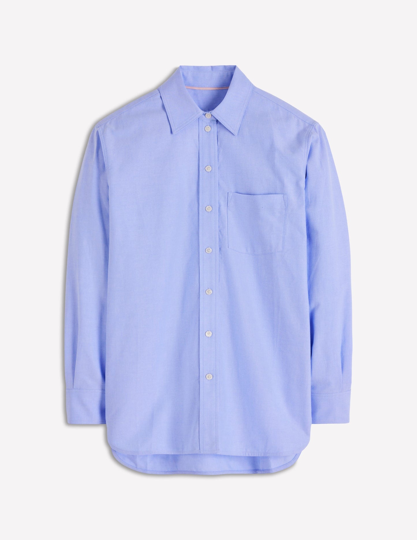 Sadie Relaxed Cotton Shirt-Blue Oxford