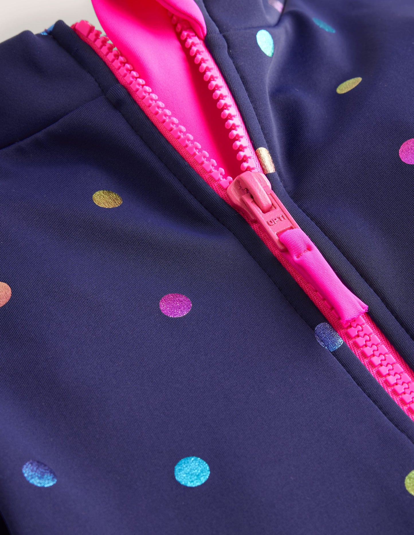 Long-Sleeved Swimsuit-Rainbow Foil Confetti Spot