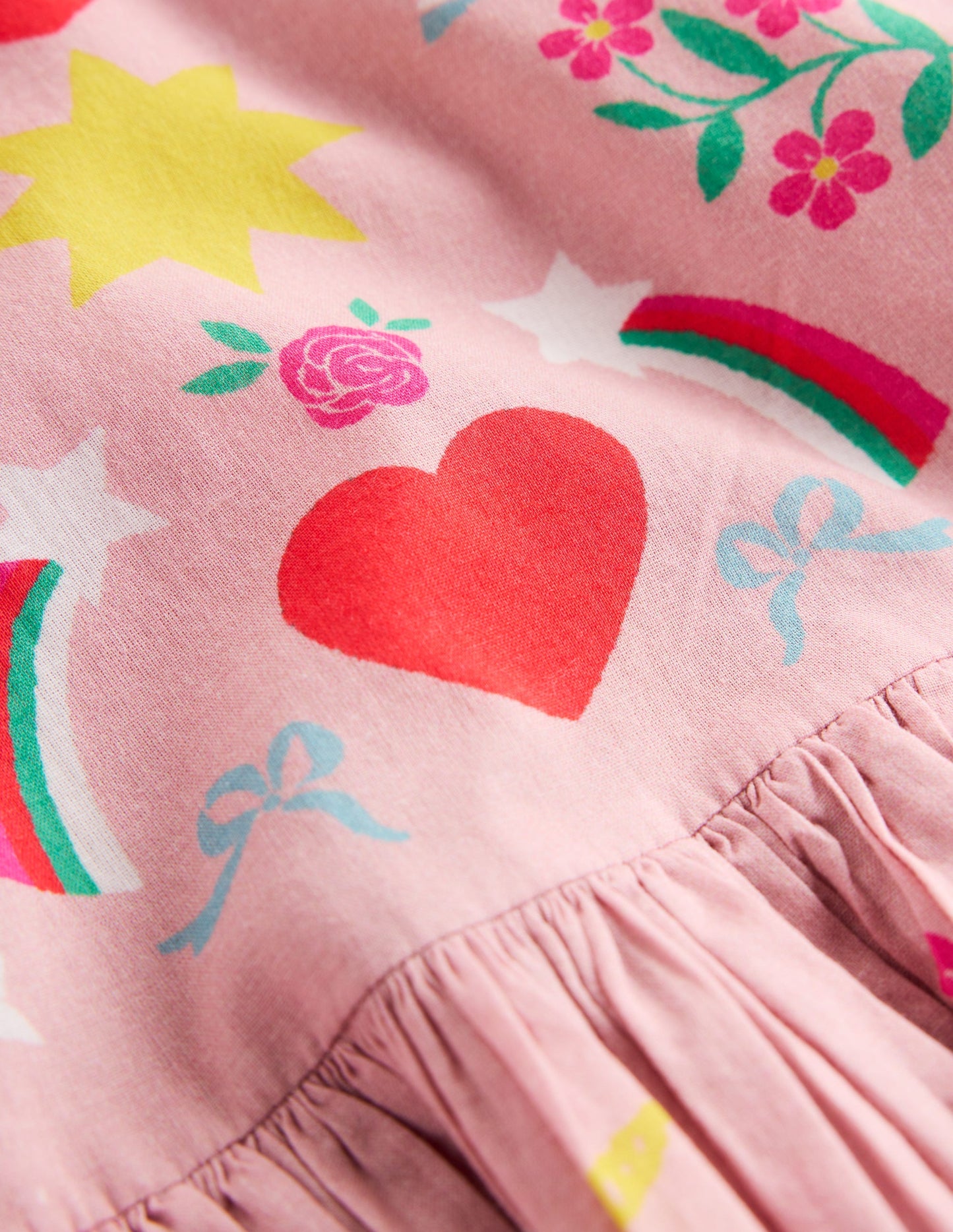 Heart Back Dress-Bubblegum Pink Unicorn