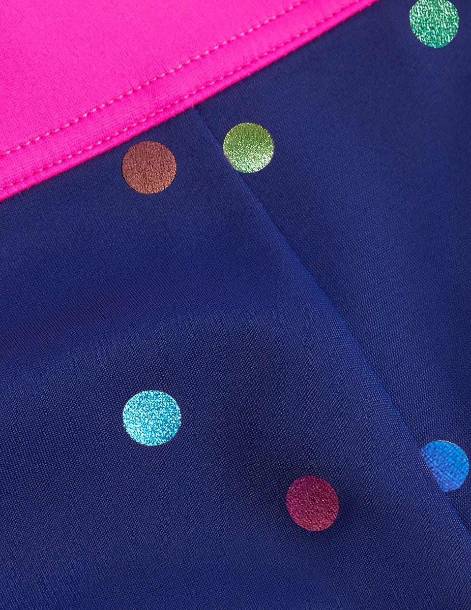 Patterned Swim Shorts-Rainbow Foil Confetti Spot