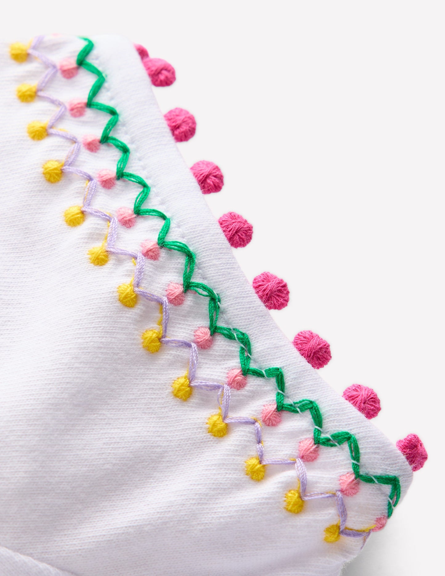 Puff Sleeve T-shirt-White