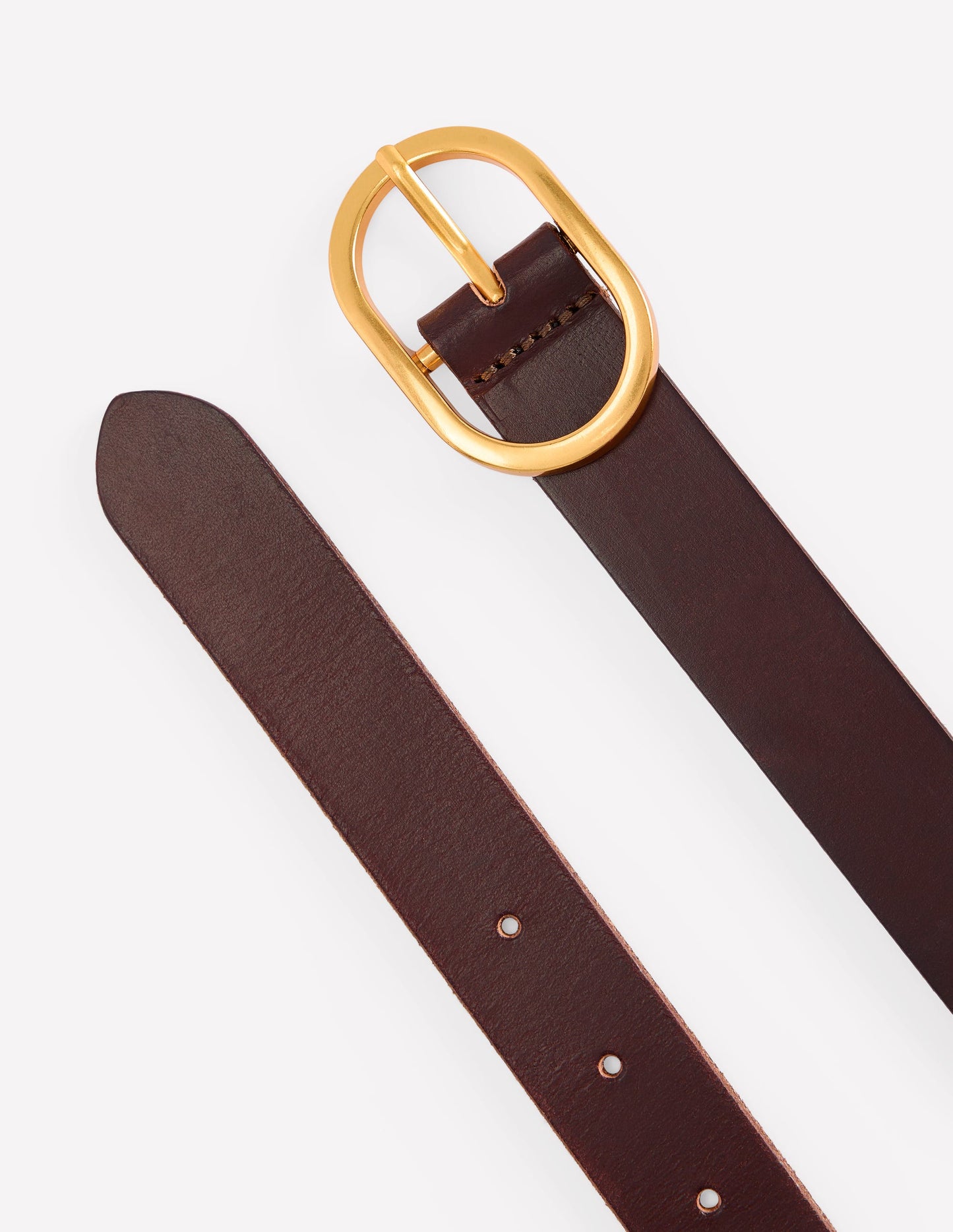 Classic Leather Belt-Bitter Choc