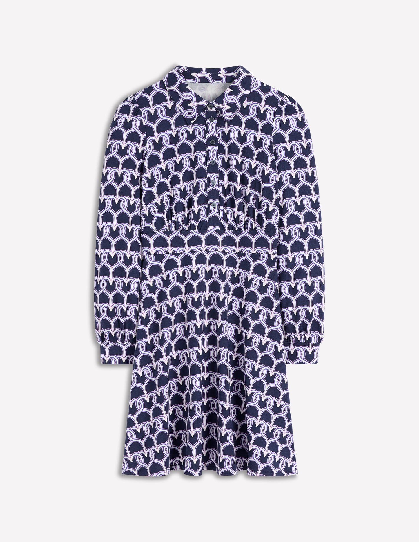 Orla Short Jersey Shirt Dress-Heart Chain