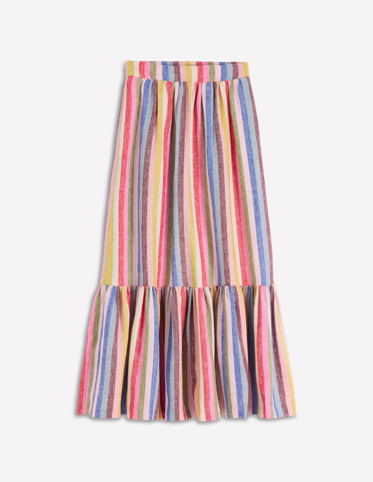 Abigail Linen Maxi Skirt-Multi Stripe