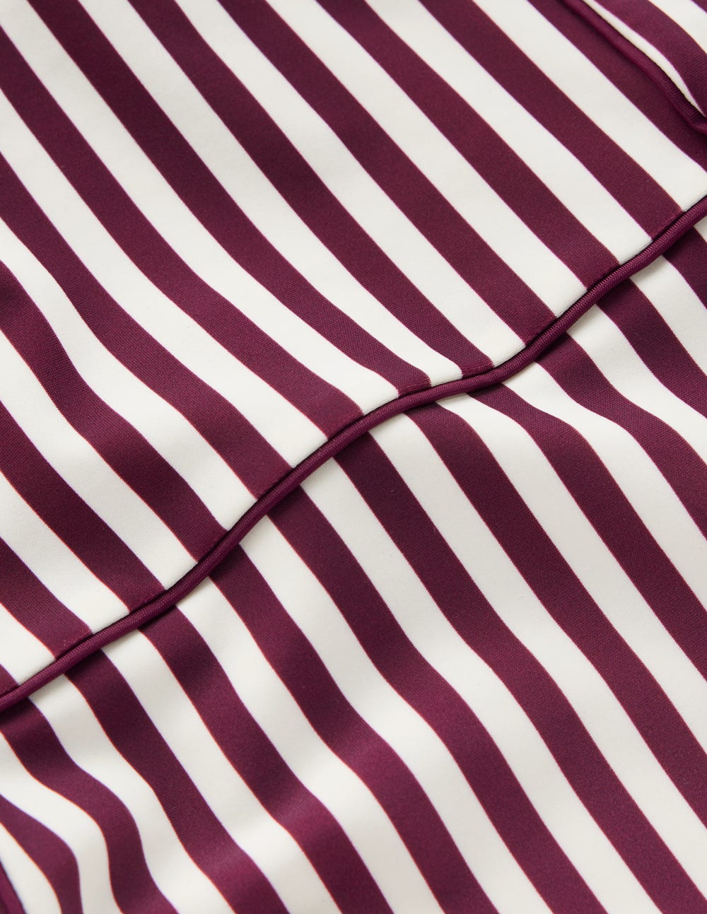 Rhodes Cup-Size Swimsuit-Chocberry, Ivory Stripe